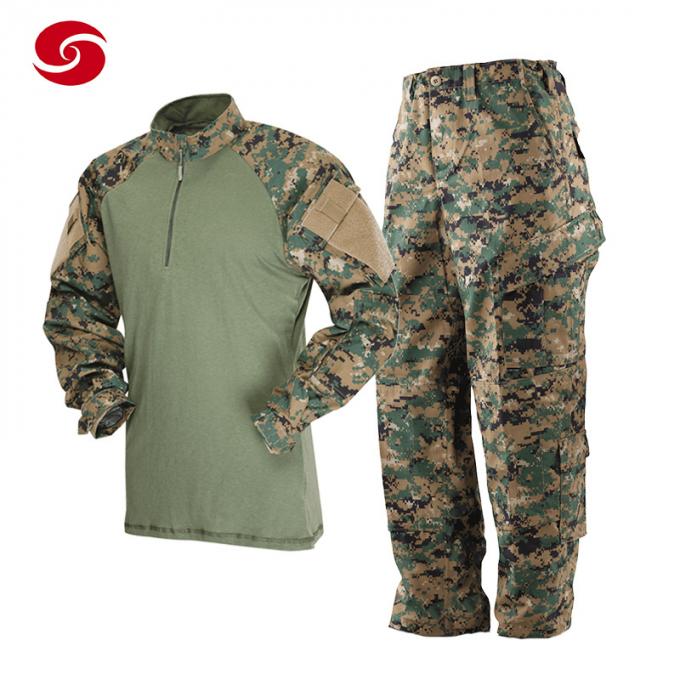 Het tactische Bos Digitale Kostuum van de het Gevechtskikker van het Camouflage Toevallige Overhemd voor Mensen in Militair