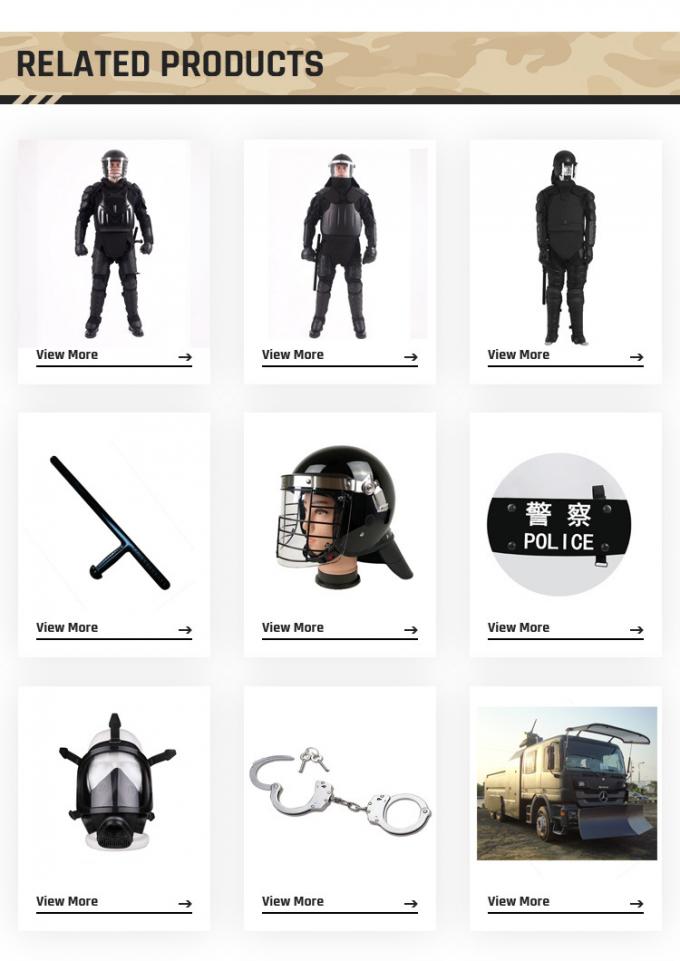 Hot Sale Black Customized Tactical Military Armor Riot Gear Full Body Armor Anti Riot Suit