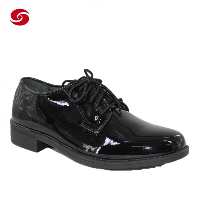 De zwarte Hete Hoge Verkoop polijst Leerambtenaar Shoes voor Militair