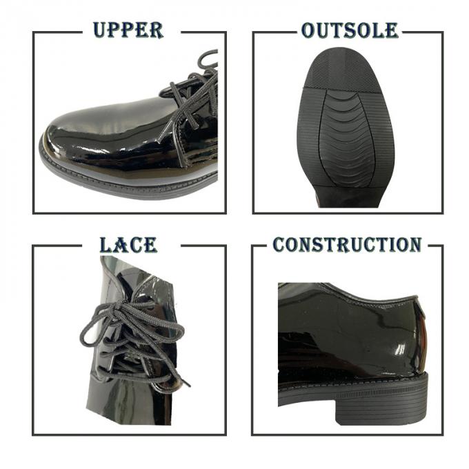 De zwarte Hete Hoge Verkoop polijst Leerambtenaar Shoes voor Militair