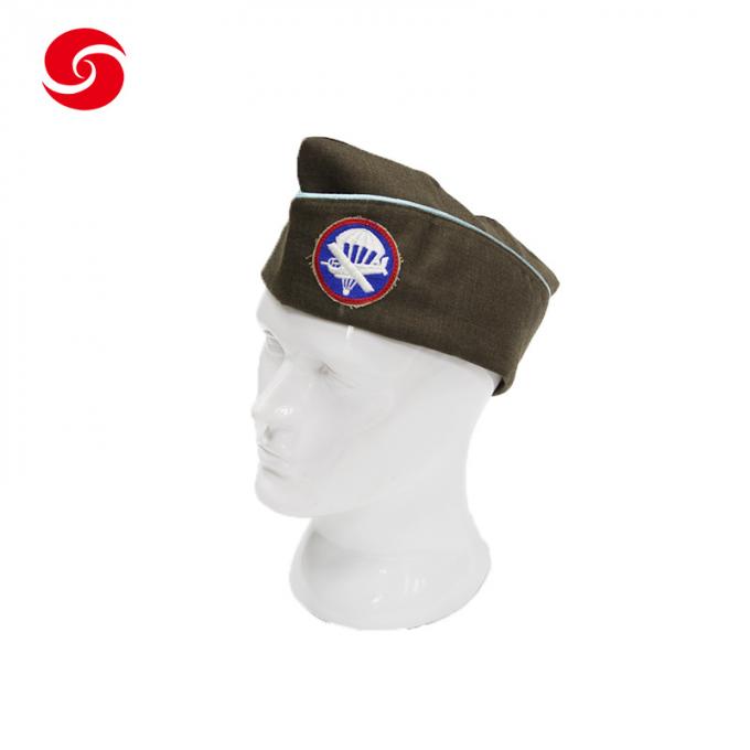 Militaire politie Kapiteinshat officer Garrison Cap Customizable Embroidered Logo Marine Garrison Cap
